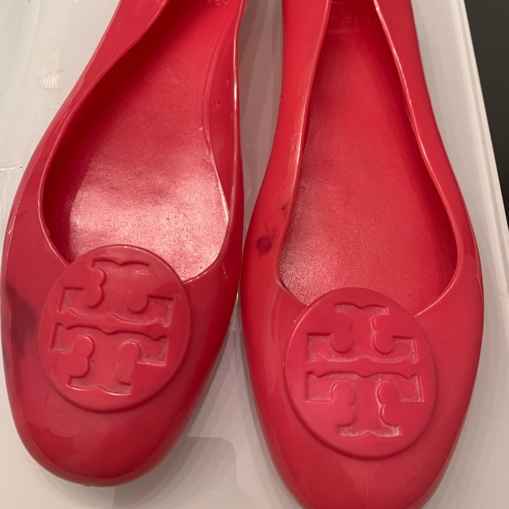 Rare Tory Burch Jelly Reva Flats in Pink